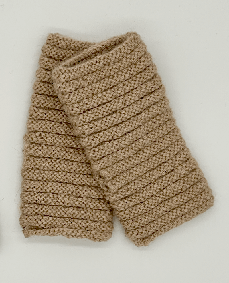 Kuschelige Armstulpen aus 100% Baby-Alpakawolle | Wärmend & Modernes Design | In beige o. grau verfügbar