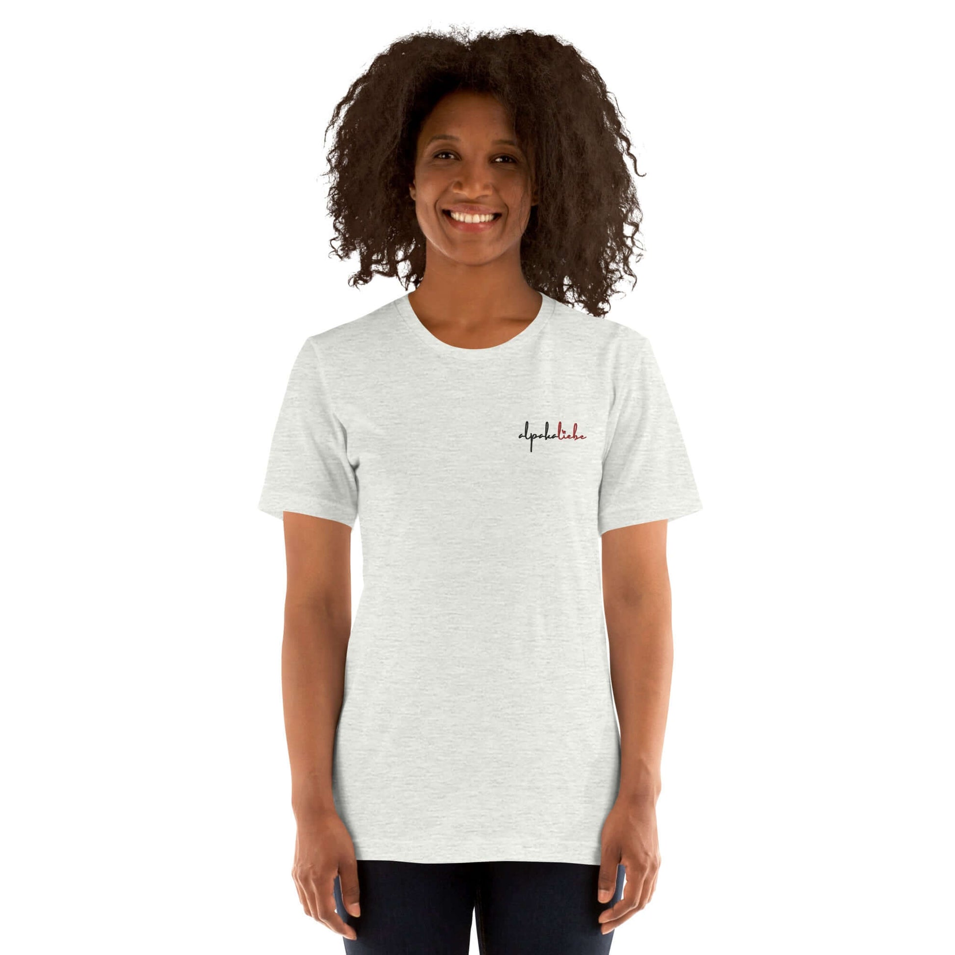 Modisches 'alpakaliebe' T-Shirt aus unserem Alpaka Online Shop für Fans