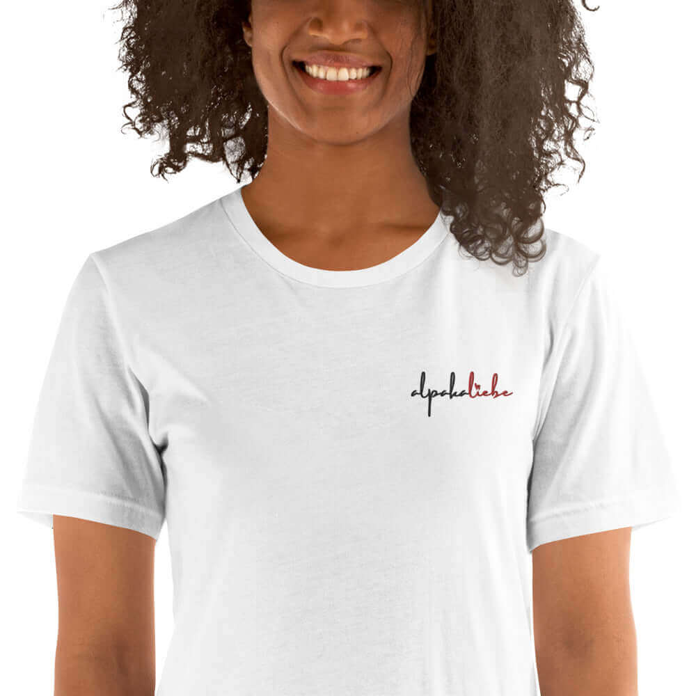 Hochwertiges 'alpakaliebe' Shirt mit einzigartigem Design - Kuschelige Alpakaprodukte