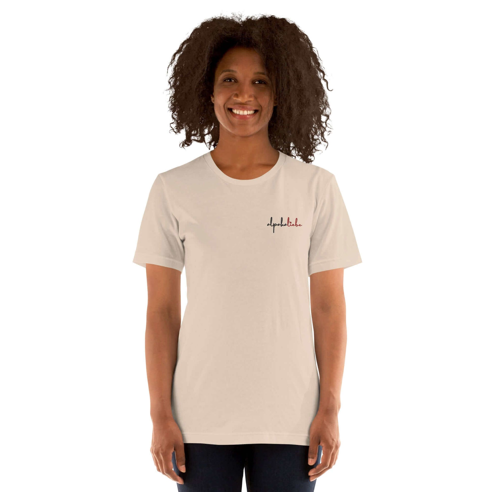 Komfortables Baumwoll-T-Shirt mit Alpaka-Design, perfekt für den Alltag.